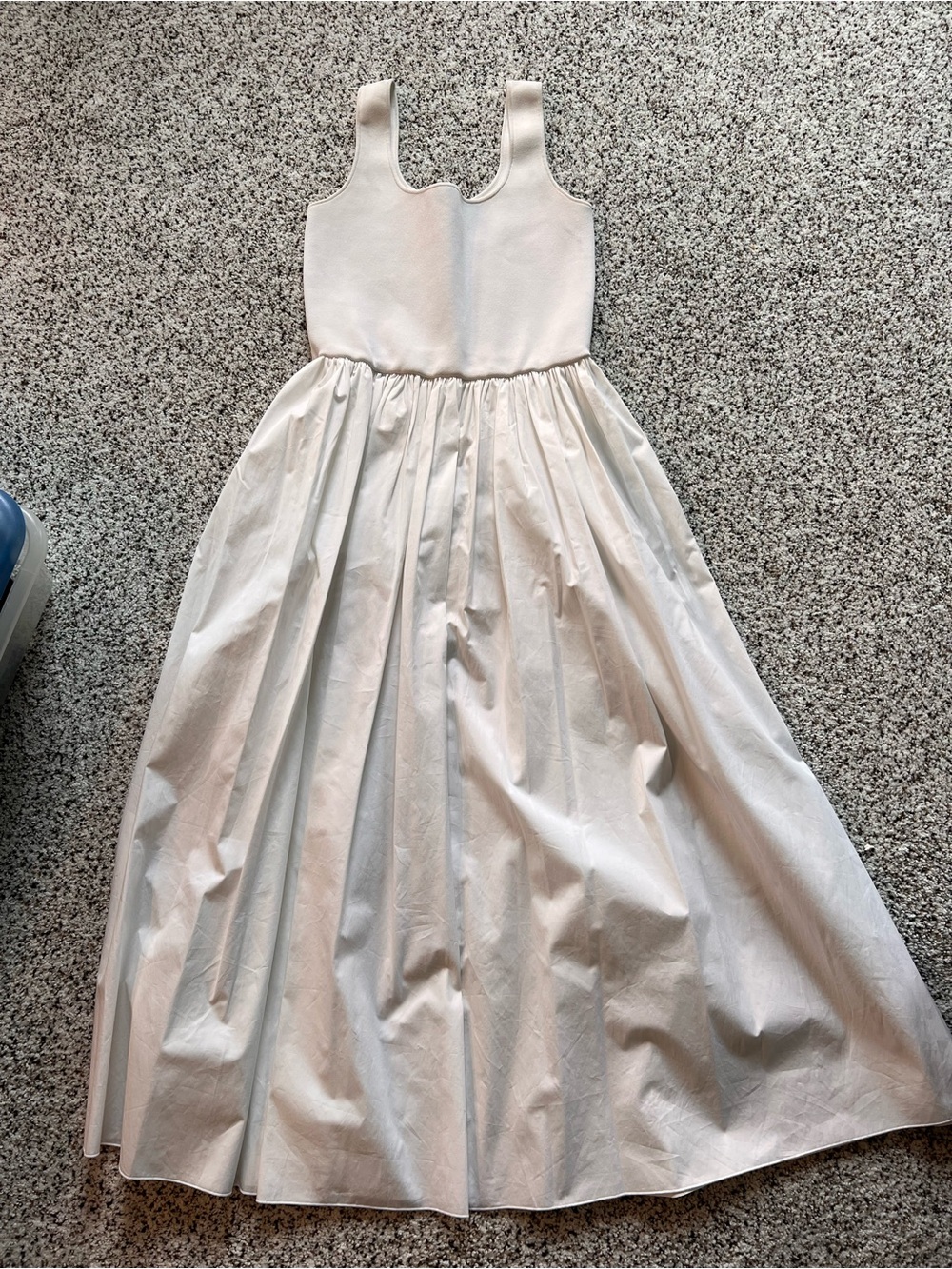 Theory crisp white midi dress